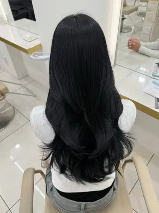 ロング カラー 透明感カラー / 艶カラー/ あいりのヘアスタイル
