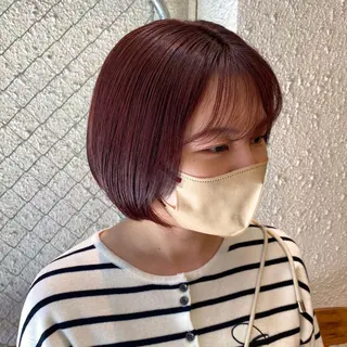 ショート カラー 暖色艶color / ボブ🦩Rioのヘアスタイル