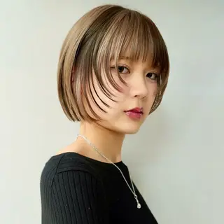 ミディアム カラー ハイトーンカラー/ さらさのヘアスタイル