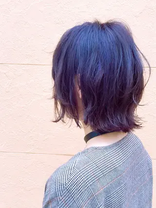 カラー white.梅田 デザインカラー🦄のヘアスタイル