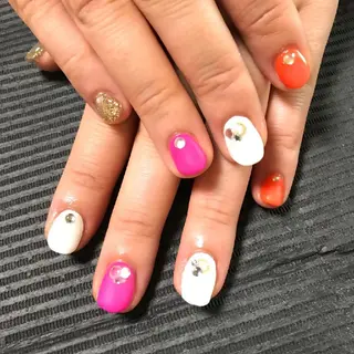 ネイル モチの良さ◉ フィルインネイル♡のネイルデザイン