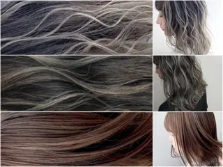 セミロング カラー ヘアアレンジ 🐚🧸 MAKI 🧸🐚のヘアスタイル