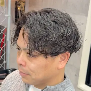 ミディアム パーマ ヘアアレンジ メンズ MENIN メンズ サロン 望月 涼太のヘアスタイル