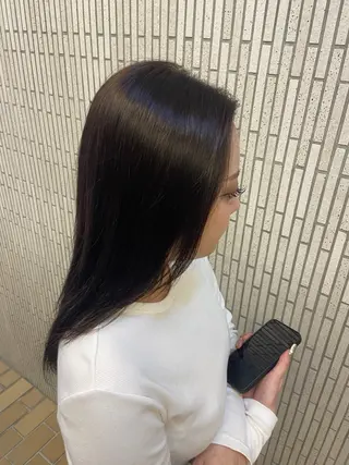 ミディアム カラー 小田部 愛のヘアスタイル