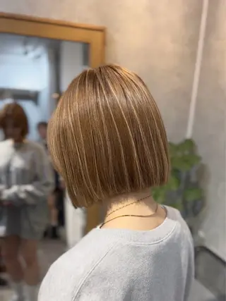 ミディアム カラー 🤍ハイライト/ レイヤー/銀座🤍のヘアスタイル