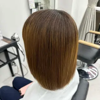 セミロング カラー パーマ ヘアアレンジ メンズ mona/ ストレートスタイル✨のヘアスタイル