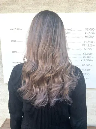 ロング 斉藤大河 カラー/縮毛矯正のヘアスタイル