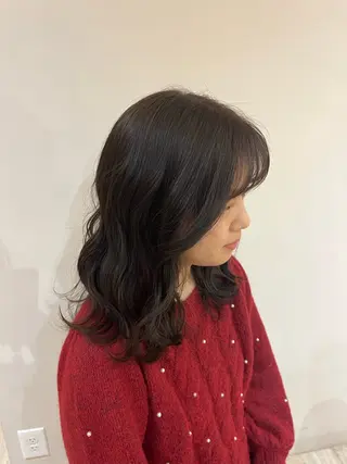 セミロング カラー ramphy 柴原 夢奈のヘアスタイル