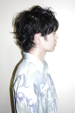 ショート パーマ メンズ 浅岡 昭汰のヘアスタイル