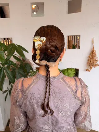 ヘアアレンジ 🌸小掛🌸 豊橋外国人風カラーのヘアスタイル