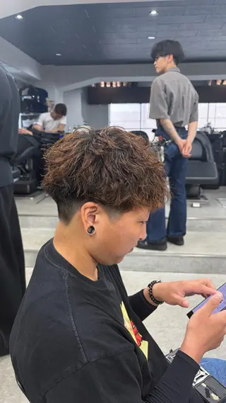 カラー パーマ メンズ 【横浜1似合わせ 職人】昇陽のヘアスタイル
