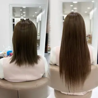 ロング 赤み消し透明感カラー オオヤマのヘアスタイル
