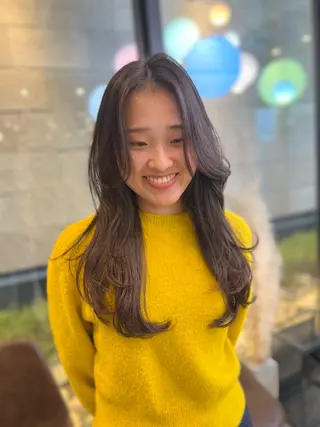 ロング カラー haruka ♡レイヤー/透明感のヘアスタイル