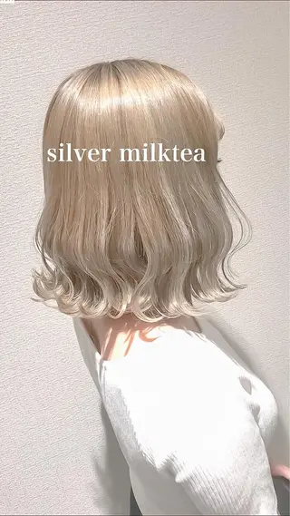 ミディアム カラー Selenehair 三条本店のヘアスタイル