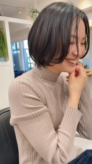 ショート カラー 表参道【髪質改善】 宮嶋勇太のヘアスタイル