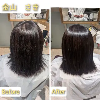 セミロング さき⭐ 縮毛矯正専門のヘアスタイル