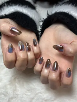 ネイル 三本 綾奈のネイルデザイン