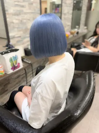ミディアム カラー ハイトーンエクステ 🎩カズキ🎩のヘアスタイル