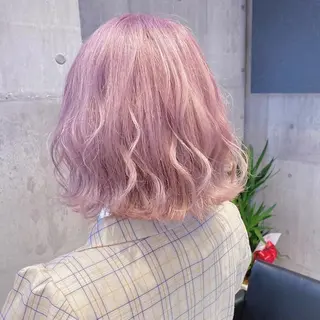 ミディアム カラー ヘアアレンジ メンズ キッズ ブリーチの髪様 MASATOのヘアスタイル