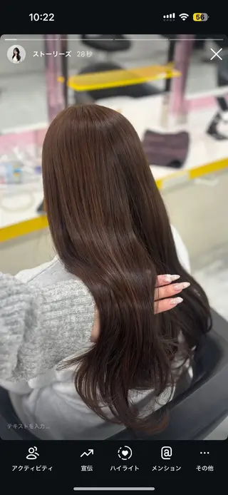 カラー 透明感🫧韓国 🫧hana🫧のヘアスタイル