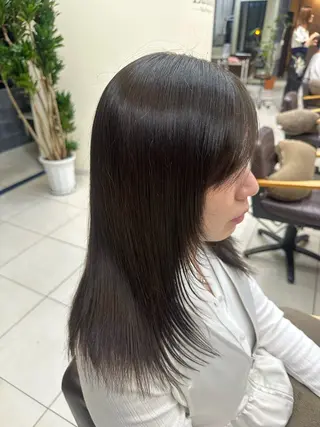 セミロング カラー 🤎柔らかモテカラー 🌟佐藤壮也🌟のヘアスタイル