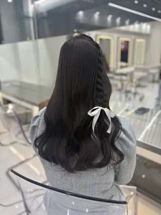 ヘアアレンジ 新宿/韓国ヘア 中明度カラー/かやのヘアスタイル