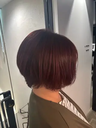 ミディアム カラー ブリーチモデル募集 古内柊のヘアスタイル