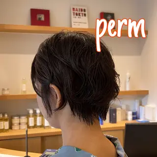 ショート パーマ/髪質改善 【榎本千夏】のヘアスタイル