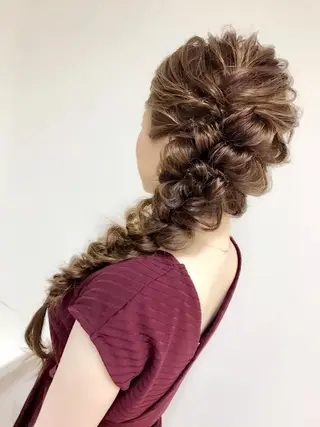 ロング カラー パーマ ヘアアレンジ ネイル マツエク・マツパ 吉川 宙翔のヘアスタイル