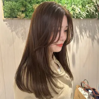 ロング カラー 🌼💛髪質改善× ケアカラー💛クルミのヘアスタイル