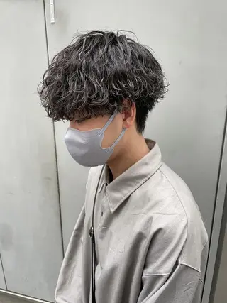メンズ センターパート マスターかずまのヘアスタイル