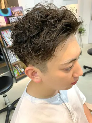 ショート パーマ メンズ 似合わせショート×透 明感/やじまたかしのヘアスタイル