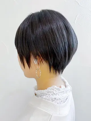 ショート カラー パーマ ヘアアレンジ ITbyALBUM 中野店のヘアスタイル