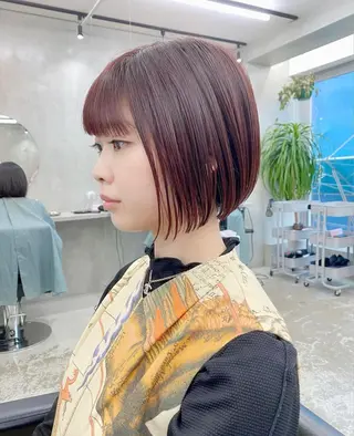 ショート カラー 👑ボブはお任せ ミヤノ👑のヘアスタイル