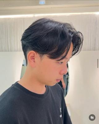 パーマ メンズ 重松 丈博のヘアスタイル