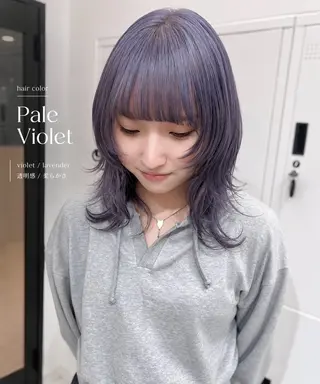 ミディアム 縮毛・髪質改善/艶 カラー🪞YURIAのヘアスタイル