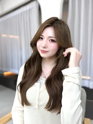 ロング ‎🤍MIU‎🤍 レイヤーカット‎🤍のヘアスタイル
