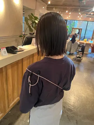 ショート カラー 銀座🤍ボブ/ ミディアム/佐野夢美のヘアスタイル
