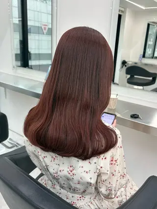 ロング カラー ヘアアレンジ 🫧🎀うる艶暖色 🏹Nanako🎀のヘアスタイル