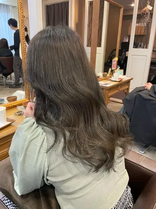 ロング カラー ヘアアレンジ 髪質改善×レイヤー 🫧松野力也のヘアスタイル