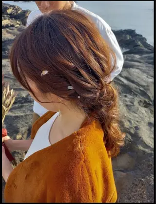 ヘアアレンジ ヘアメイクネイリスト hidemi中目黒のヘアスタイル