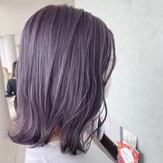 ミディアム カラー 浦口友華 ♡  暖色系カラーのヘアスタイル