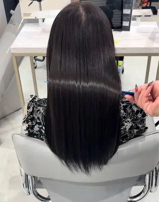セミロング カラー 今話題の艶髪矯正 美艶カラー/FUKAのヘアスタイル