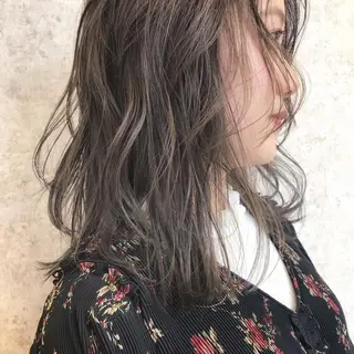 セミロング カラー ショート特化 /天神大名/ハルナのヘアスタイル