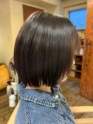 ミディアム 柘植 雅大のヘアスタイル
