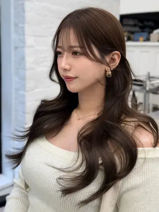 セミロング 韓国ヘア×2way 🇰🇷和知拓郎のヘアスタイル