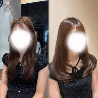 セミロング 志波 珠音のヘアスタイル