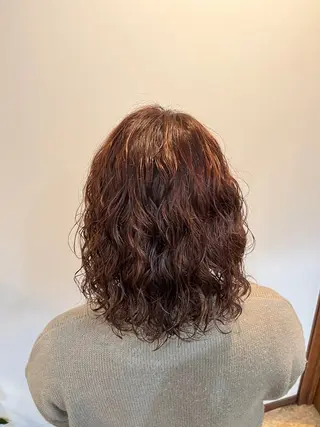 ミディアム パーマ 今在家 玲【自然な 縮毛矯正/メンズ】のヘアスタイル