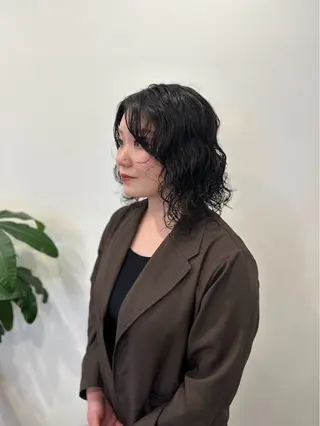 セミロング Riko🩶仙台| 艶髪×透明カラー🫧のヘアスタイル