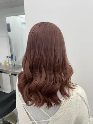 ロング カラー ヘアアレンジ 縮毛矯正/髪質改善/ ブリーチ毛/木元渓太のヘアスタイル